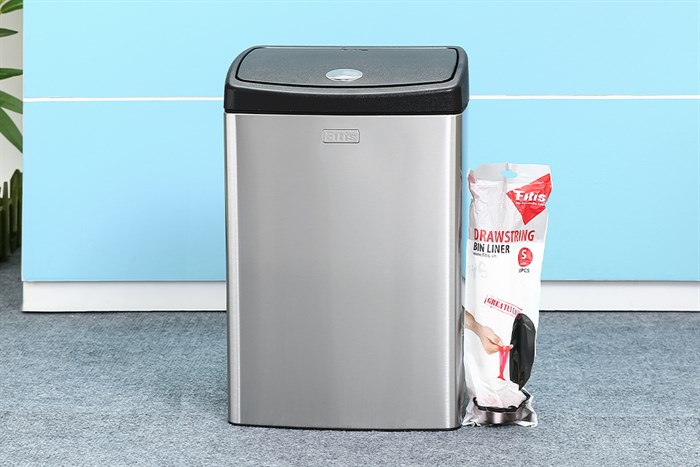 Thùng rác inox 15 lít Fitis STS1-901 Màu Bạc Inox