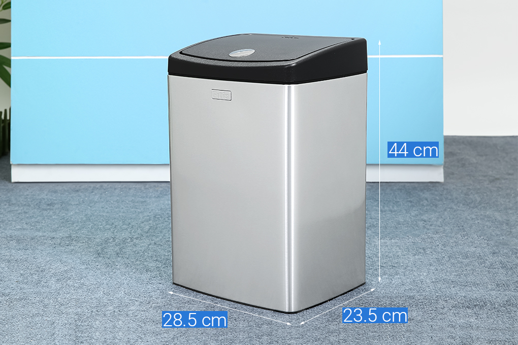 Thùng rác inox 15 lít Fitis STS1-901 Màu Bạc Inox