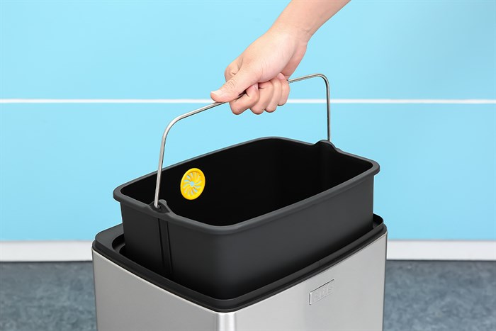 Thùng rác inox 15 lít Fitis STS1-901 Màu Bạc Inox