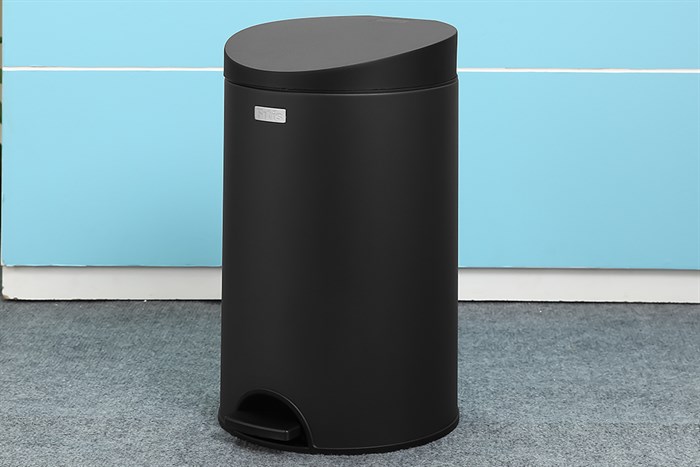Thùng rác inox 12 lít Fitis RPS1-903 đen Màu Đen