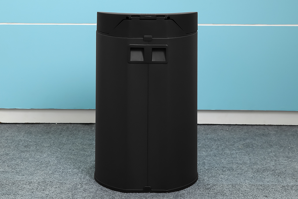 Thùng rác inox 12 lít Fitis RPS1-903 đen Màu Đen