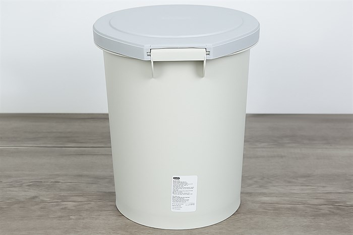 Thùng rác nhựa 6 lít Hiro Inochi HIN.RATR.0006 Màu Trắng Ghi
