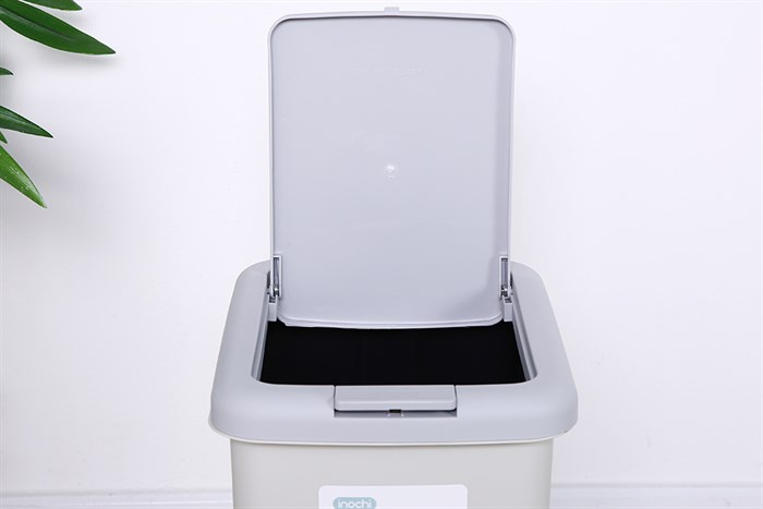 Thùng rác nhựa 20 lít Hiro Inochi HIN.RACN.0020 Màu Xám nhạt