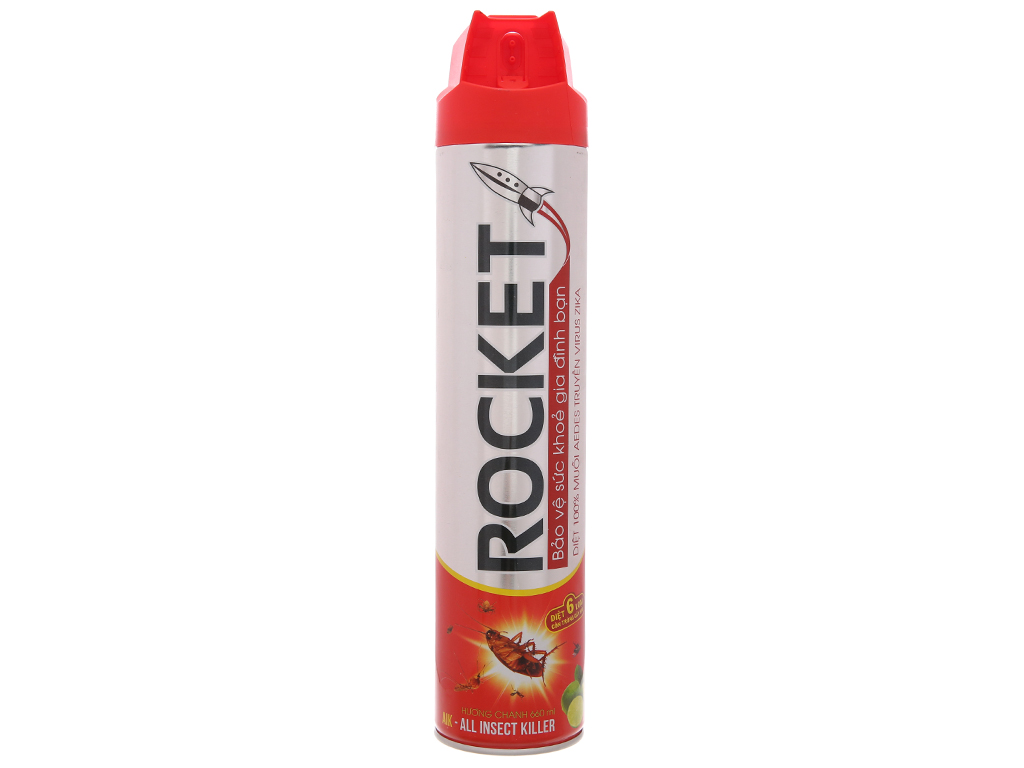 Bình xịt côn trùng Rocket hương chanh 660ml 1