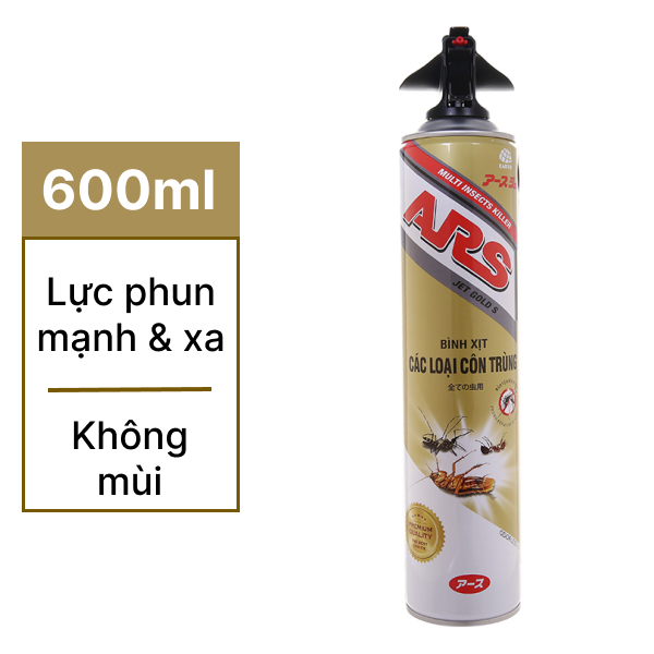 Xịt côn trùng ARS không mùi 600ml