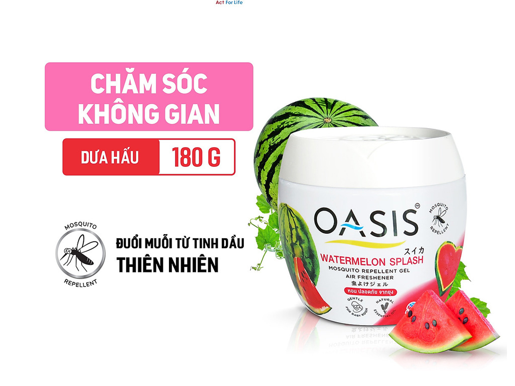 Sáp thơm đuổi muỗi Oasis watermelon splash 180g 2
