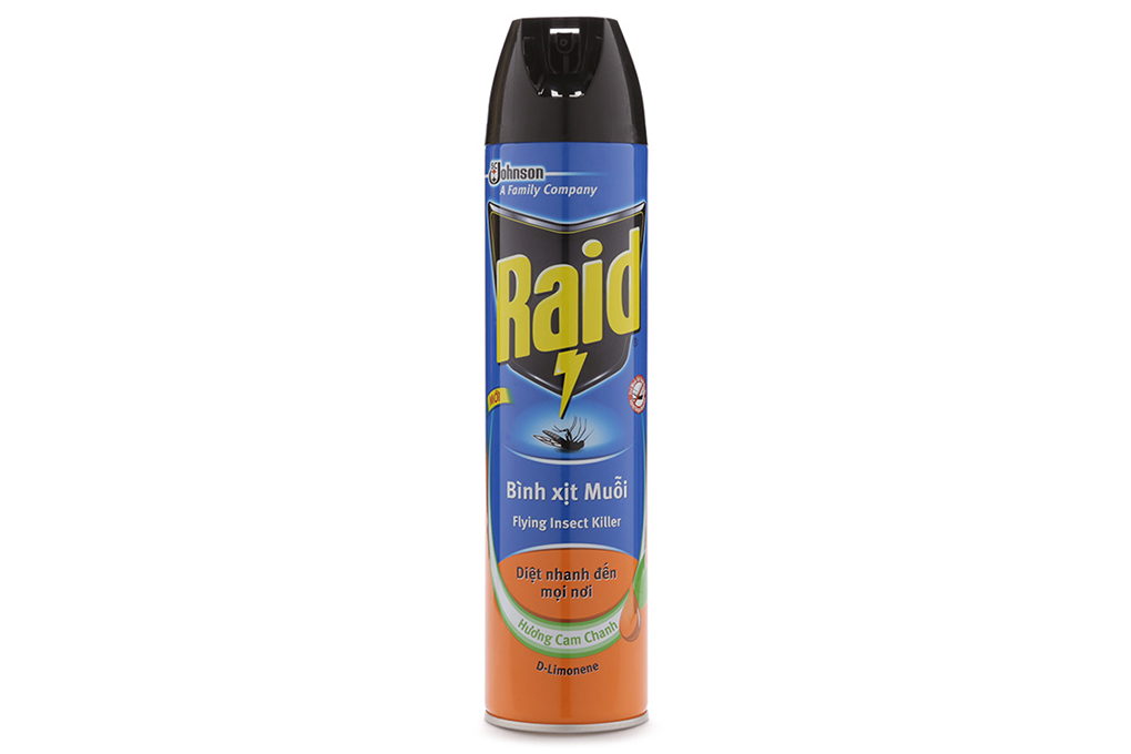 Bình xịt muỗi Raid hương Cam Chanh 600ml