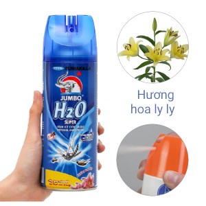 Bình xịt côn trùng Jumbo H20 SUPER hương hoa lily 300ml