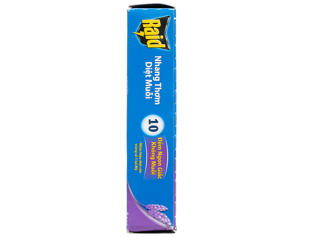 10 khoanh nhang muỗi Raid hương lavender 120g 7