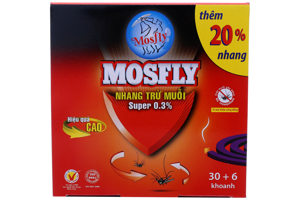 Nhang trừ muỗi Mosfly Super Green 36 khoanh