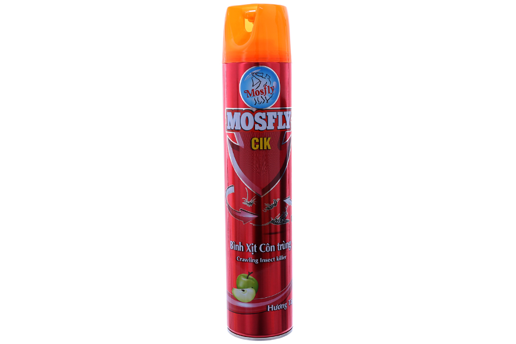 Bình xịt gián muỗi Mosfly Cik hương Táo 600ml