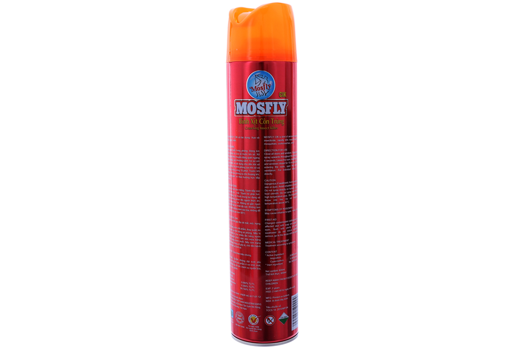 Bình xịt gián muỗi Mosfly Cik hương Táo 600ml