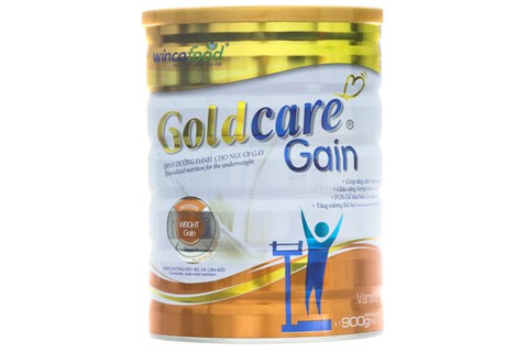 Sữa bột Goldcare Gain dinh dưỡng cho người gầy lon 900g