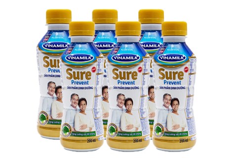 Lốc sữa uống dinh dưỡng Sure Prevent chai 200ml