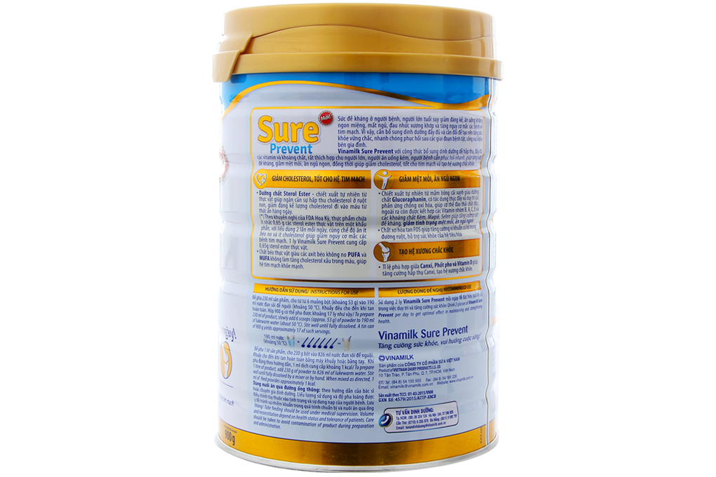 Sữa bột Vinamilk Sure Prevent lon 900g-2