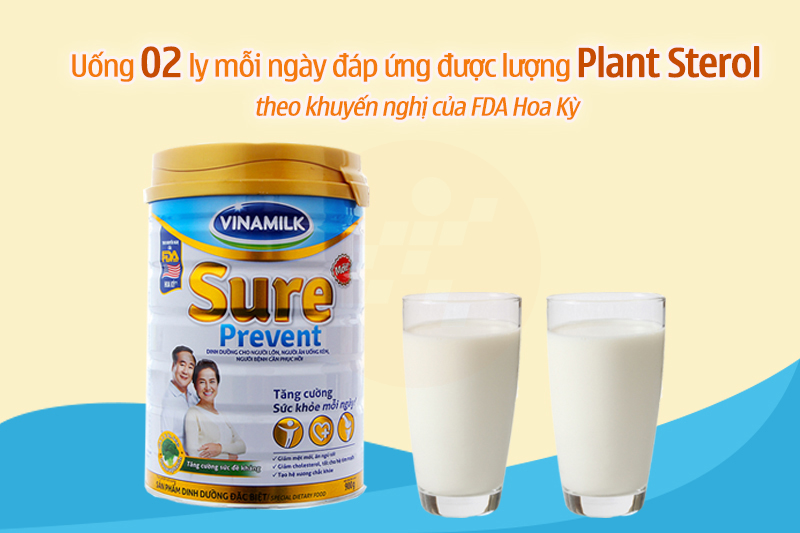 Sữa bột Vinamilk Sure Prevent lon 900g
