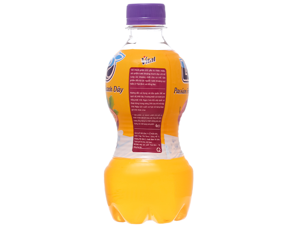 6 chai nước khoáng có ga Leo vị chanh dây 350ml 10
