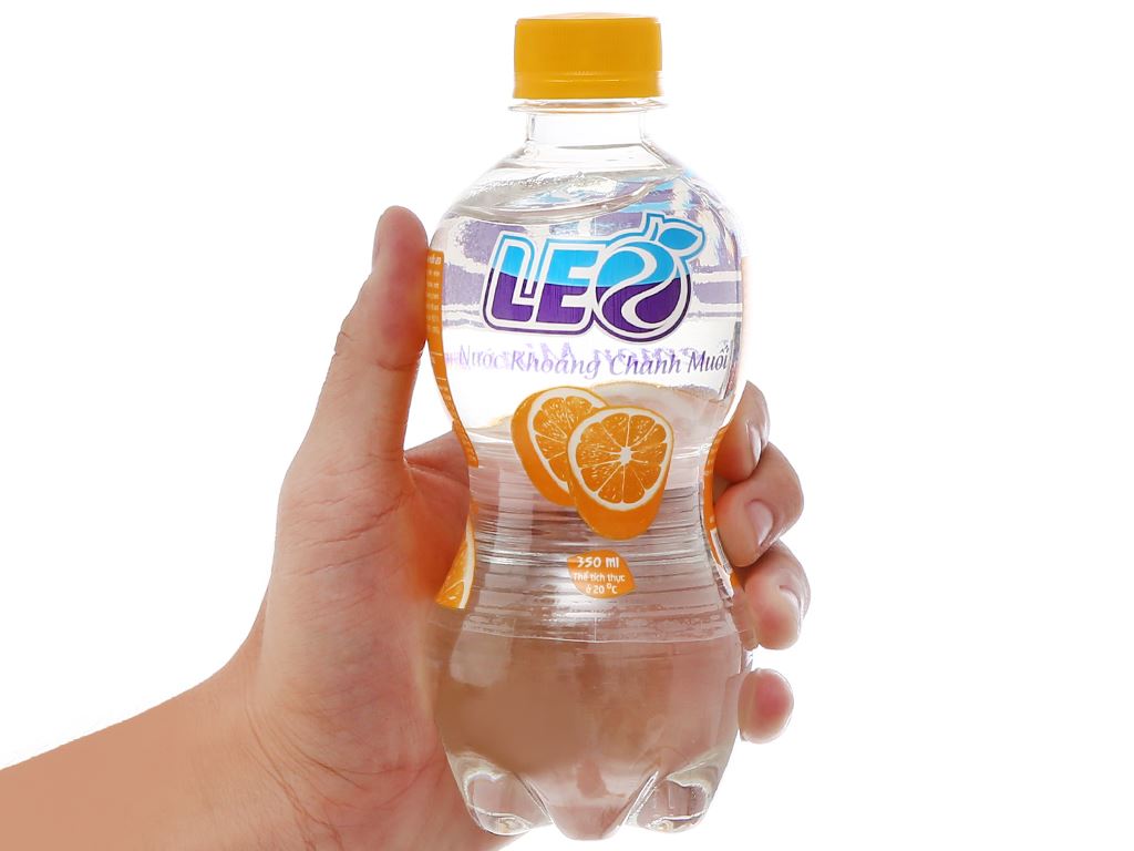 6 chai nước khoáng có ga Leo vị chanh muối 350ml 7