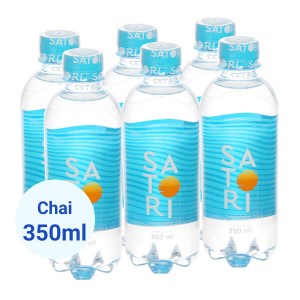 6 chai nước tinh khiết Satori 350ml