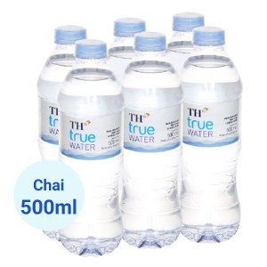 6 chai nước tinh khiết TH True Water 500ml
