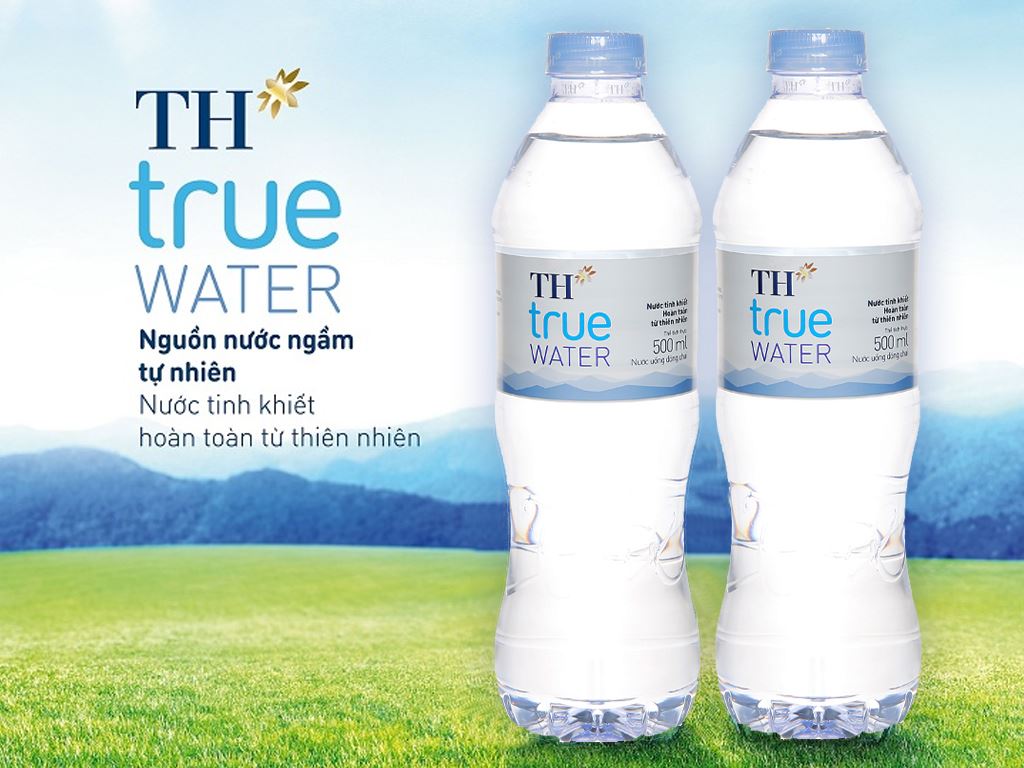 Thùng 24 chai nước tinh khiết TH True Water 500ml 2