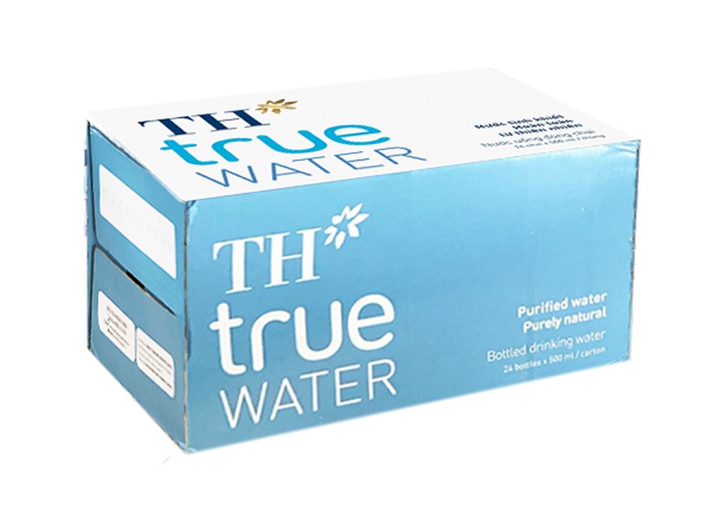 Thùng 24 chai nước tinh khiết TH True Water 500ml 1