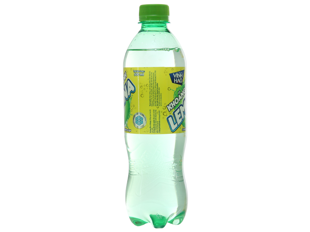 6 chai nước khoáng có ga Vĩnh Hảo Lemona vị chanh 500ml 4