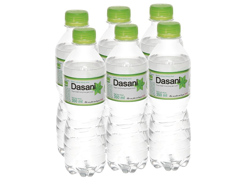6 chai nước tinh khiết Dasani 350ml 1