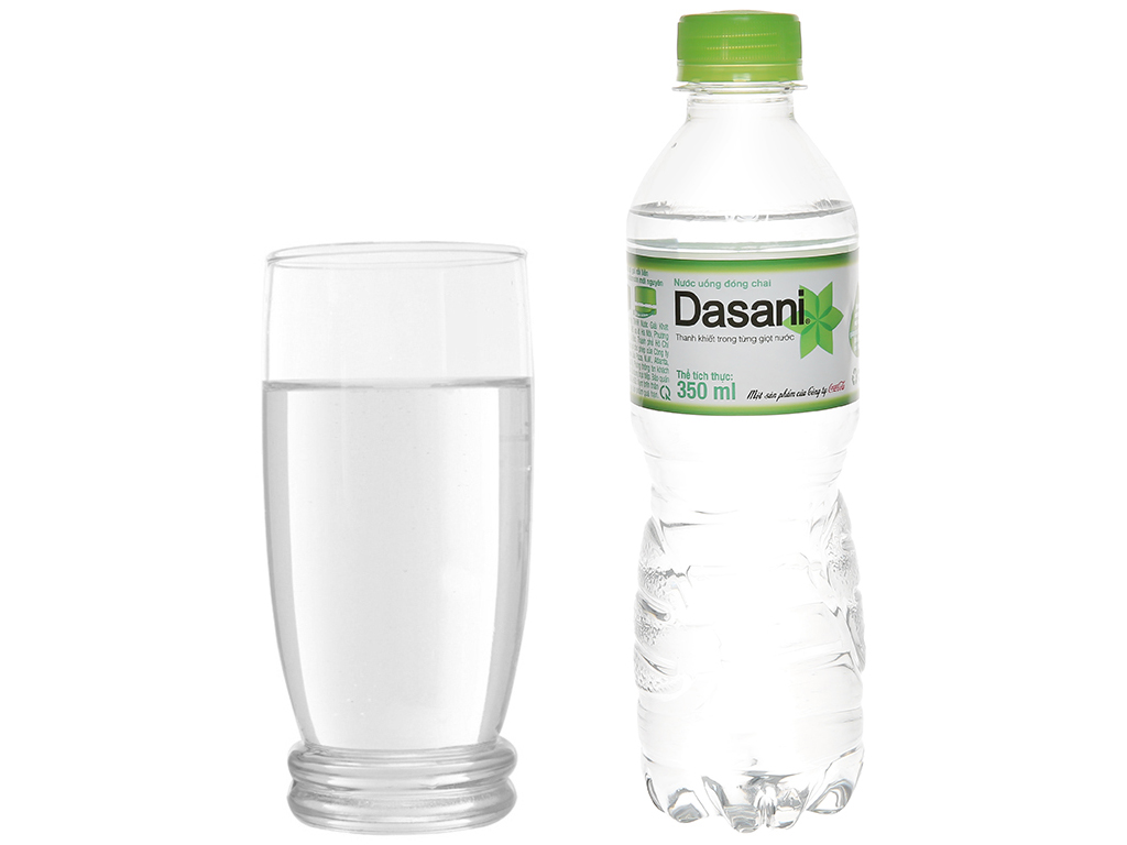 6 chai nước tinh khiết Dasani 350ml 6