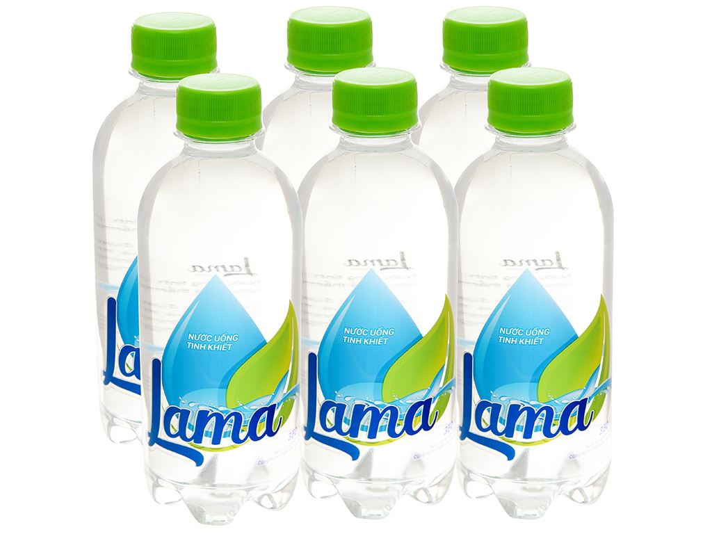 6 chai nước tinh khiết Lama 350ml 1