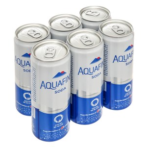6 lon nước giải khát có ga Aquafina Soda 320ml