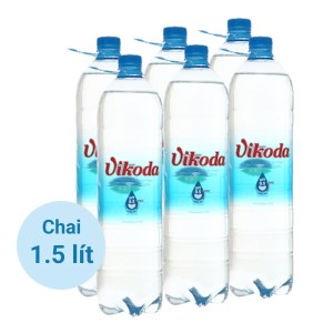 Lốc 6 chai nước khoáng Vikoda 1.5 lít