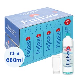 Thùng 20 chai nước uống i-on kiềm Fujiwa 680ml