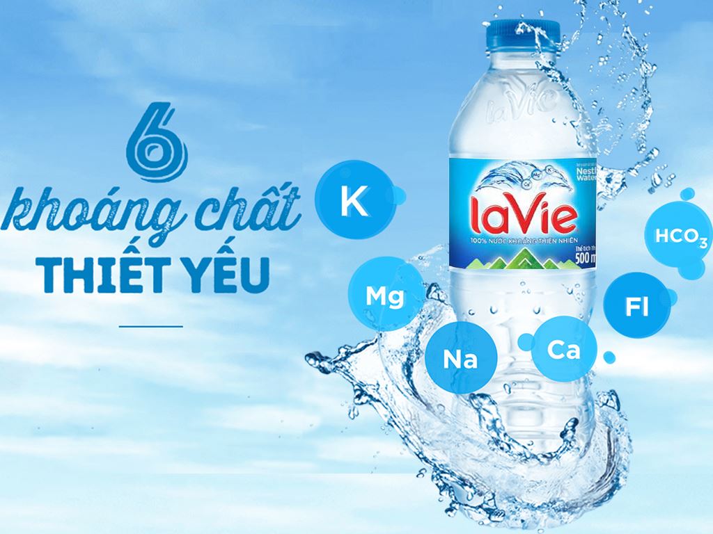 Nước uống Lavie 350ml có giá bao nhiêu?