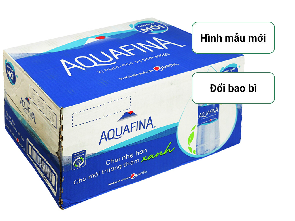 Thùng 24 chai nước tinh khiết Aquafina 355ml 1