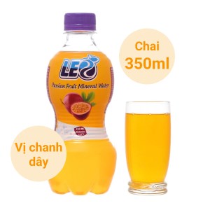 Nước khoáng có ga Leo vị chanh dây 350ml