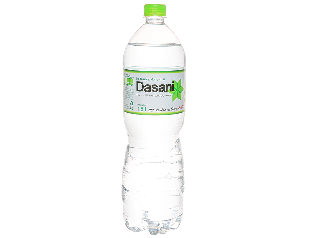 6 chai nước tinh khiết Dasani 1.5 lít 3