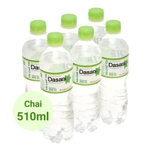 6 chai nước tinh khiết Dasani 510ml