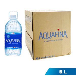 Thùng 4 chai nước tinh khiết Aquafina 5 lít