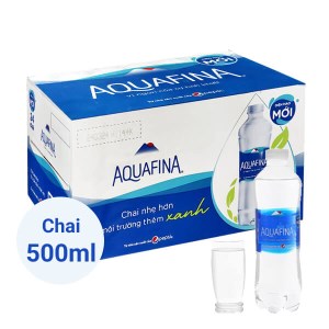 Thùng 24 chai nước tinh khiết Aquafina 500ml