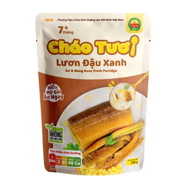 Cháo tươi Cây Thị vị lươn, đậu xanh gói 240g (từ 7 tháng)