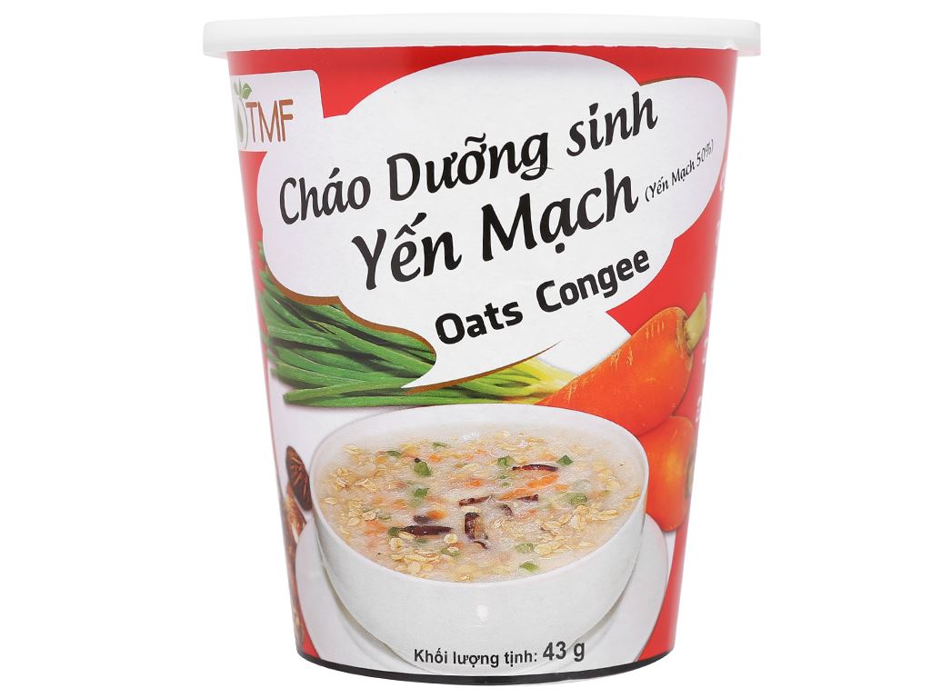 Cháo dưỡng sinh yến mạch Tâm Minh ly 43g 0