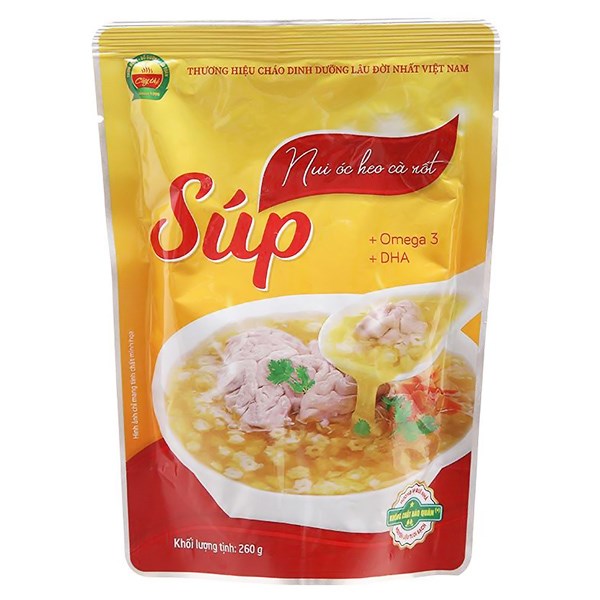 Súp Nui Cây Thị Vị Óc Heo, Cà Rốt Gói 260G (Từ 1 Tuổi)