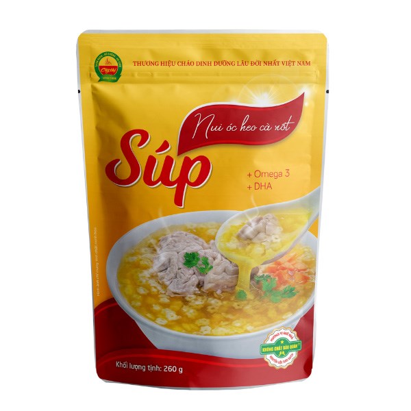 Súp nui Cây Thị vị óc heo, cà rốt gói 260g (từ 1 tuổi)