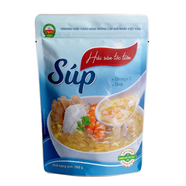 Súp Cây Thị vị hải sản, tóc tiên gói 260g (từ 1 tuổi)