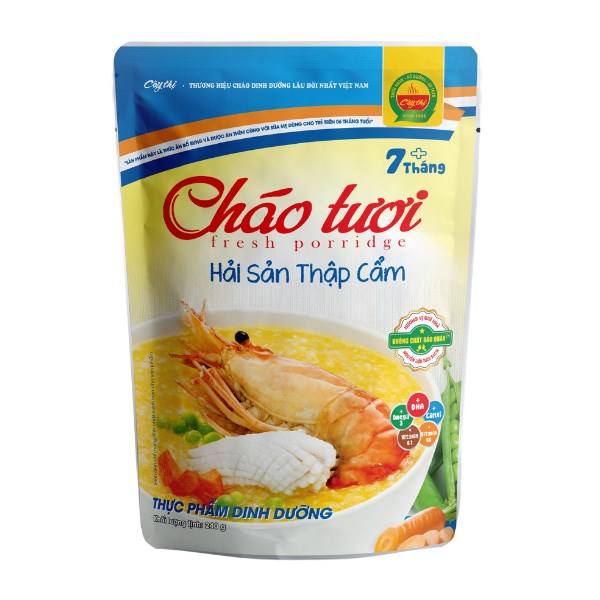 Cháo tươi Cây Thị vị hải sản thập cẩm gói 240g (từ 7 tháng)