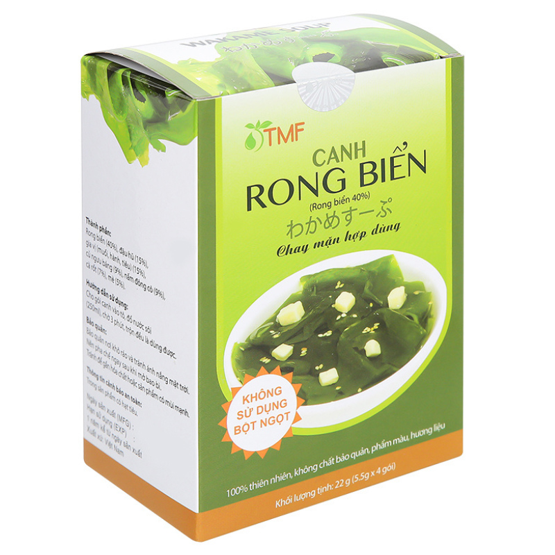 Canh dưỡng sinh rong biển Tâm Minh hộp 4 gói 5.5g (từ 1 tuổi) - AVAKids.com