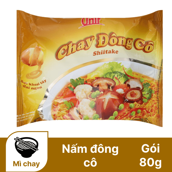 Mì chay Unif nấm đông cô gói 80g
