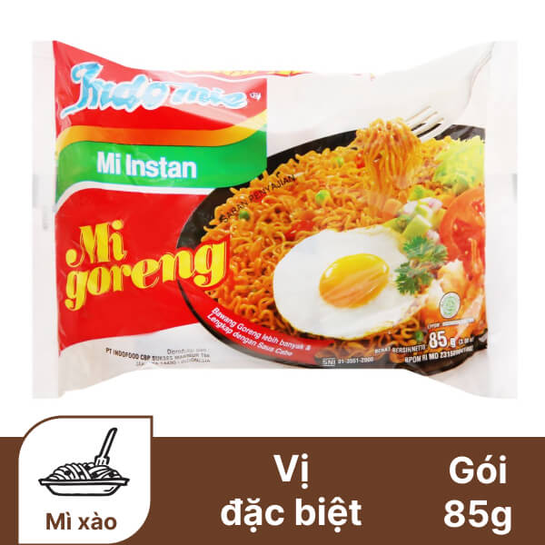 Mì xào Indomie Mi Goreng đặc biệt gói 85g