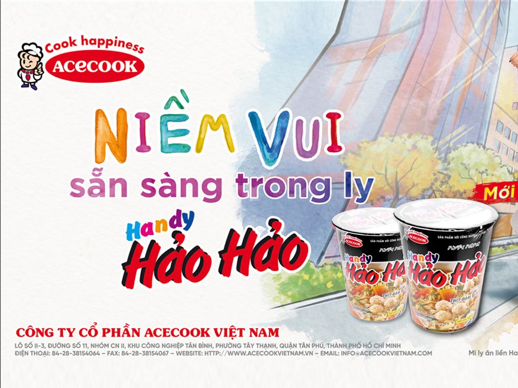 Mì Handy Hảo Hảo thịt bằm bí đỏ ly 68g 2